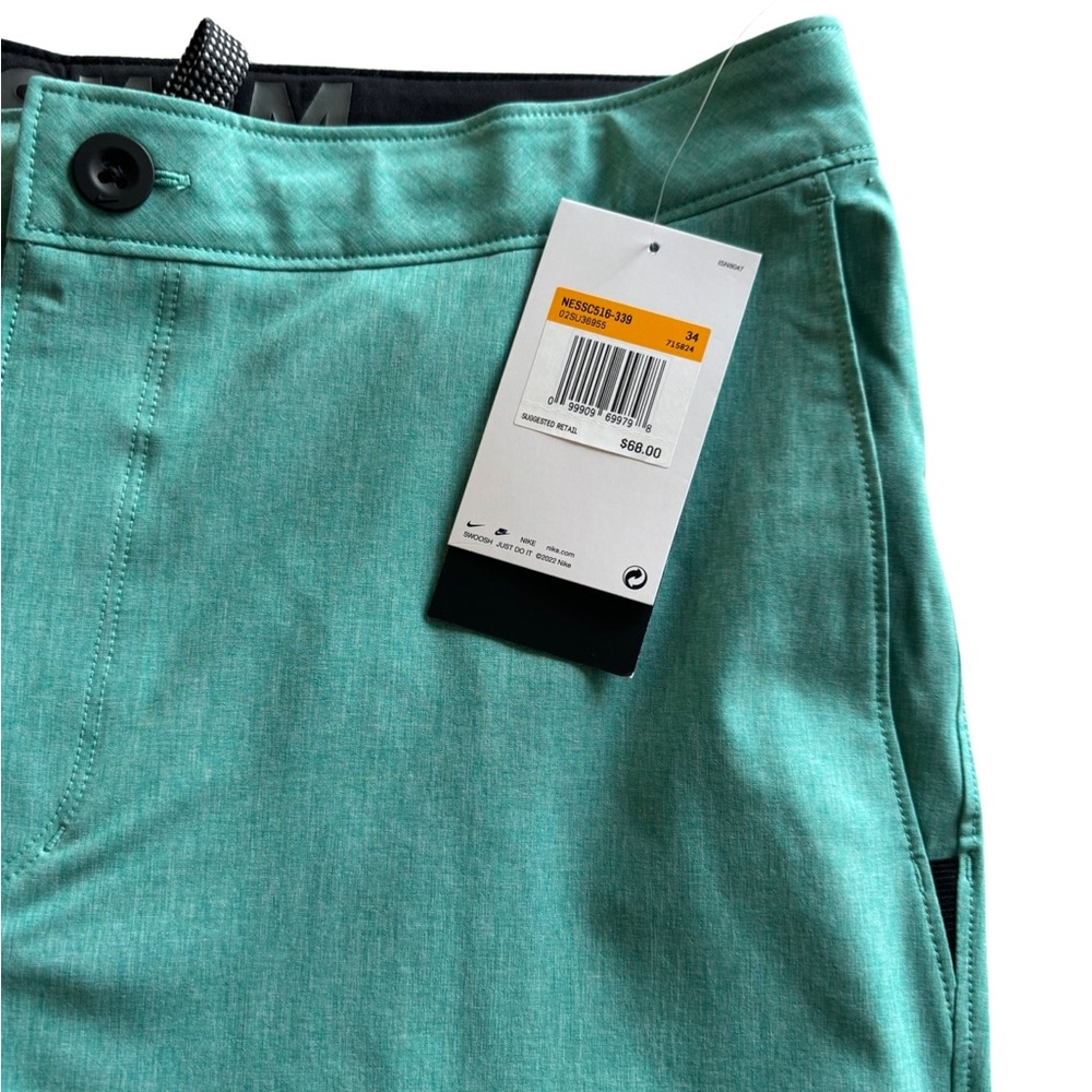 NIKE: Four Way Stretch Swim Trunks in Green - Picture 5 of 5